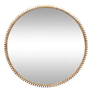 Pila Round Mirror 100cm in Natural by OzDesignFurniture, a Mirrors for sale on Style Sourcebook