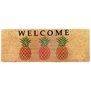 Welcome Pineapple Coir Doormat, 120x45cm by Fobbio Home, a Doormats for sale on Style Sourcebook