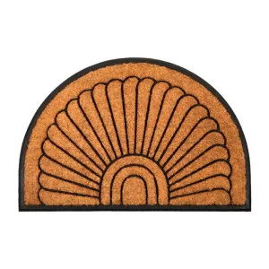 Kochi Coir & Rubber Semi Round Doormat, 90x60cm by Fobbio Home, a Doormats for sale on Style Sourcebook