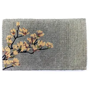 Magnolia Coir Doormat, 75x45cm, Grey by Fobbio Home, a Doormats for sale on Style Sourcebook