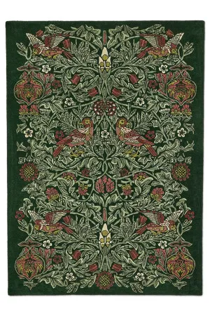 Morris & Co Bird Tump Green 128307 by Morris & Co, a Contemporary Rugs for sale on Style Sourcebook