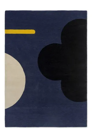 Orla Kiely Geo Flower Denim 060608 by Orla Kiely, a Contemporary Rugs for sale on Style Sourcebook