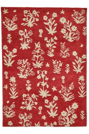 Sanderson Woodland Glade Damson Red 146800 by Sanderson, a Contemporary Rugs for sale on Style Sourcebook