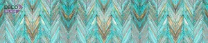 DecoSplash Textured Collection - BLUE PARQUETRY by DecoSplash, a Solid Surfaces for sale on Style Sourcebook