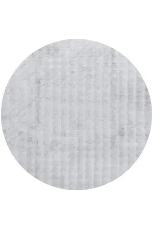 Bubble Washable Rug - Silver Round by Rug Culture, a Contemporary Rugs for sale on Style Sourcebook