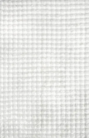 Bubble Washable Rug - White by Rug Culture, a Contemporary Rugs for sale on Style Sourcebook