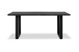 Dakota U Dining Table, Black, by Lounge Lovers by Lounge Lovers, a Dining Tables for sale on Style Sourcebook