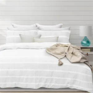Bas Phillips Mosman Textured Cotton White Quilt Cover Set by null, a Quilt Covers for sale on Style Sourcebook