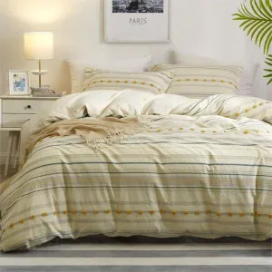 Bas Phillips Capri Cotton Natural Quilt Cover Set by null, a Quilt Covers for sale on Style Sourcebook