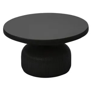 Lahaina Magnesia Indoor / Outdoor Round Coffee Table, 76cm, Black by Casa Sano, a Coffee Table for sale on Style Sourcebook