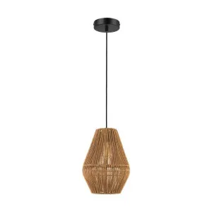 Carter Metal & Paper Rope Pendant Light, Medium, Natural by Domus Lighting, a Pendant Lighting for sale on Style Sourcebook
