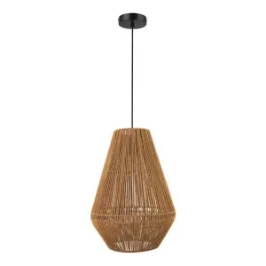 Carter Metal & Paper Rope Pendant Light, Large, Natural by Domus Lighting, a Pendant Lighting for sale on Style Sourcebook