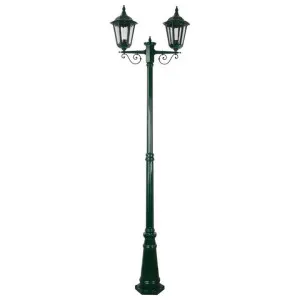Chester Italian Made IP43 Exterior Post Lantern, 2 Light, Style A, 242cm, Green by Domus Lighting, a Lanterns for sale on Style Sourcebook