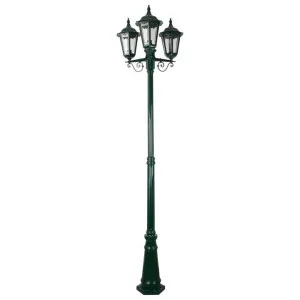 Chester Italian Made IP43 Exterior Post Lantern, 3 Light, Style A, 242cm, Green by Domus Lighting, a Lanterns for sale on Style Sourcebook