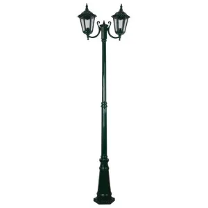Chester Italian Made IP43 Exterior Post Lantern, 2 Light, Style B, 235cm, Green by Domus Lighting, a Lanterns for sale on Style Sourcebook