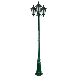 Chester Italian Made IP43 Exterior Post Lantern, 3 Light, Style B, 235cm, Green by Domus Lighting, a Lanterns for sale on Style Sourcebook