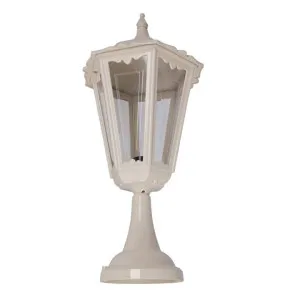 Chester Italian Made IP43 Exterior Pillar Lantern, Large, Beige by Domus Lighting, a Lanterns for sale on Style Sourcebook
