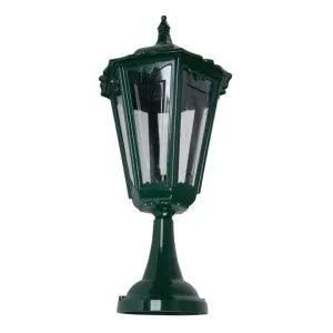 Chester Italian Made IP43 Exterior Pillar Lantern, Large, Green by Domus Lighting, a Lanterns for sale on Style Sourcebook