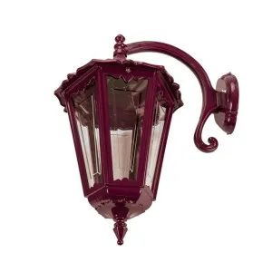 Chester Italian Made IP43 Exterior Down Wall Lantern, Style B, Large, Burgundy by Domus Lighting, a Outdoor Lighting for sale on Style Sourcebook