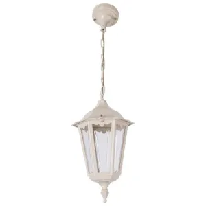Chester Italian Made IP43 Indoor / Outdoor Pendant Light, Small, Beige by Domus Lighting, a Pendant Lighting for sale on Style Sourcebook