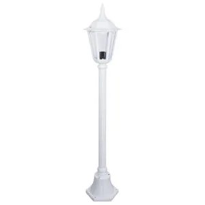 Chester Italian Made IP43 Exterior Post Lantern, 1 Light, 132cm, White by Domus Lighting, a Lanterns for sale on Style Sourcebook