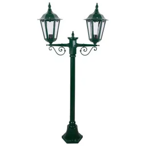 Chester Italian Made IP43 Exterior Post Lantern, 2 Light, Style A, 143cm, Green by Domus Lighting, a Lanterns for sale on Style Sourcebook
