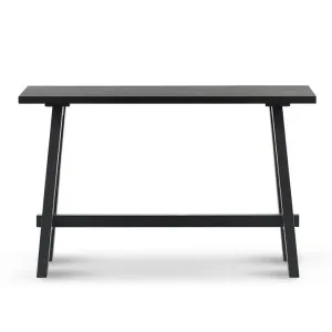 Esashi Wooden Trestle Console Table, 120cm, Black by Conception Living, a Console Table for sale on Style Sourcebook