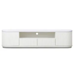 Manna 2 Door 2 Drawer TV Unit, 200cm, White by Conception Living, a Entertainment Units & TV Stands for sale on Style Sourcebook