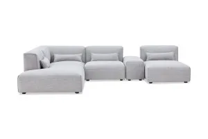 Leon Left Corner Sofa, Grey, by Lounge Lovers by Lounge Lovers, a Sofas for sale on Style Sourcebook