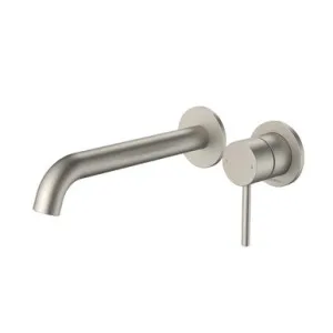 Liano II 210mm Wall Basin/Bath Mixer - 2 X Round Cover Plates - - Sales Kit 6Star | Made From Brass In Brushed Nickel By Caroma by Caroma, a Bathroom Taps & Mixers for sale on Style Sourcebook