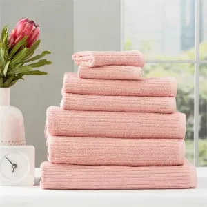 Renee Taylor Cobblestone 7 Piece Blush Towel Pack by null, a Towels & Washcloths for sale on Style Sourcebook