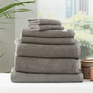 Renee Taylor Cobblestone 7 Piece Granite Towel Pack by null, a Towels & Washcloths for sale on Style Sourcebook