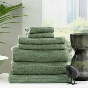 Renee Taylor Cobblestone 7 Piece Sage Towel Pack by null, a Towels & Washcloths for sale on Style Sourcebook