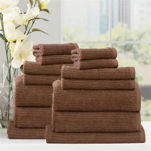 Renee Taylor Cobblestone 14 Piece Toffee Towel Pack by null, a Towels & Washcloths for sale on Style Sourcebook