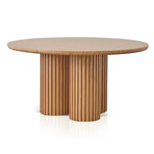 Peyton 1.5m Round Dining Table - Natural Oak - Last One by Interior Secrets - AfterPay Available by Interior Secrets, a Dining Tables for sale on Style Sourcebook