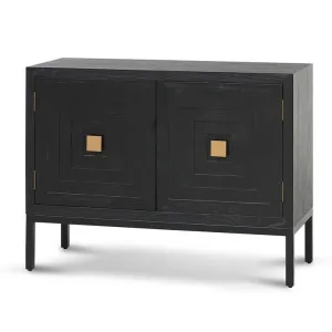 Aiden 1.08m Elm Sideboard Unit - Full Black by Interior Secrets - AfterPay Available by Interior Secrets, a Sideboards, Buffets & Trolleys for sale on Style Sourcebook