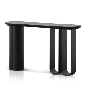Indiana 1.4m Console Table - Full Black by Interior Secrets - AfterPay Available by Interior Secrets, a Console Table for sale on Style Sourcebook