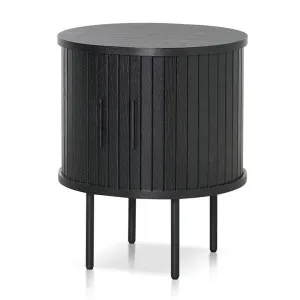 Dania Round Side Table - Full Black - Last One by Interior Secrets - AfterPay Available by Interior Secrets, a Side Table for sale on Style Sourcebook