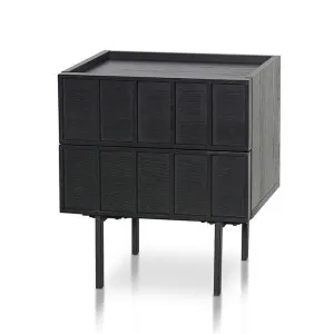 Aniya Bedside Table - Full Black by Interior Secrets - AfterPay Available by Interior Secrets, a Bedside Tables for sale on Style Sourcebook