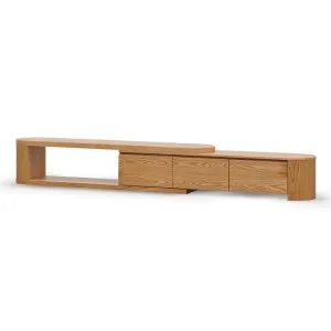 Eliza Extendable TV Entertainment Unit - Natural Oak by Interior Secrets - AfterPay Available by Interior Secrets, a Entertainment Units & TV Stands for sale on Style Sourcebook