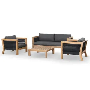 Halle 4pcs Outdoor Lounge Set by Interior Secrets - AfterPay Available by Interior Secrets, a Outdoor Sofa Sets for sale on Style Sourcebook