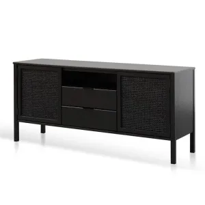 Ex Display - Molina 1.56m Wooden Sideboard - Black by Interior Secrets - AfterPay Available by Interior Secrets, a Sideboards, Buffets & Trolleys for sale on Style Sourcebook