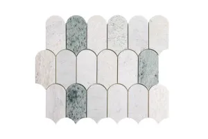 Ariana Green Natural Stone Mosaic Tile by Tile Republic, a Marble Look Tiles for sale on Style Sourcebook