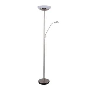 Eden Mother & Child Dimmable LED Floor Lamp, Satin Chrome by Domus Lighting, a Floor Lamps for sale on Style Sourcebook