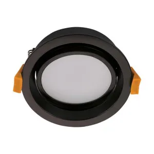 Deco IP44 Indoor / Outdoor DALI Dimmable LED Gimbal Downlight, Round, 13W, CCT, Black by Domus Lighting, a Spotlights for sale on Style Sourcebook