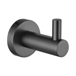 Bloom Robe Hook Br Gunmetal | Made From Brass In Brushed Gunmetal By ADP by ADP, a Shelves & Hooks for sale on Style Sourcebook