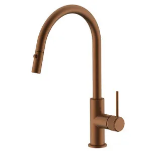 Soul Groove Pull-Out Sink Mixer Brushed | Made From Brass In Copper By ADP by ADP, a Kitchen Taps & Mixers for sale on Style Sourcebook