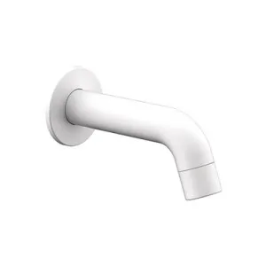 Soul Mini Wall Spout | Made From Brass In Matte White By ADP by ADP, a Bathroom Taps & Mixers for sale on Style Sourcebook