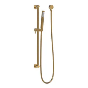 Soul Slimline Handshower On Rail Brass | Made From Stainless Steel/Brass/ABS In Brushed Brass By ADP by ADP, a Showers for sale on Style Sourcebook