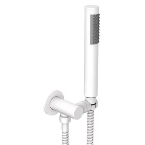 Soul Slimline Handshower On Hook White | Made From Stainless Steel/Brass/ABS In Matte White By ADP by ADP, a Showers for sale on Style Sourcebook